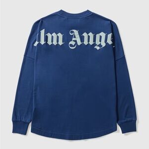 PALM ANGELS Logo Oversized Long Sleeve T-Shirt XS